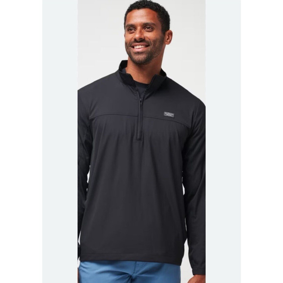 Travis Mathew Heater Series Wanderlust 1/4 Zip Jacket Mens XL Black NWT - Picture 2 of 11